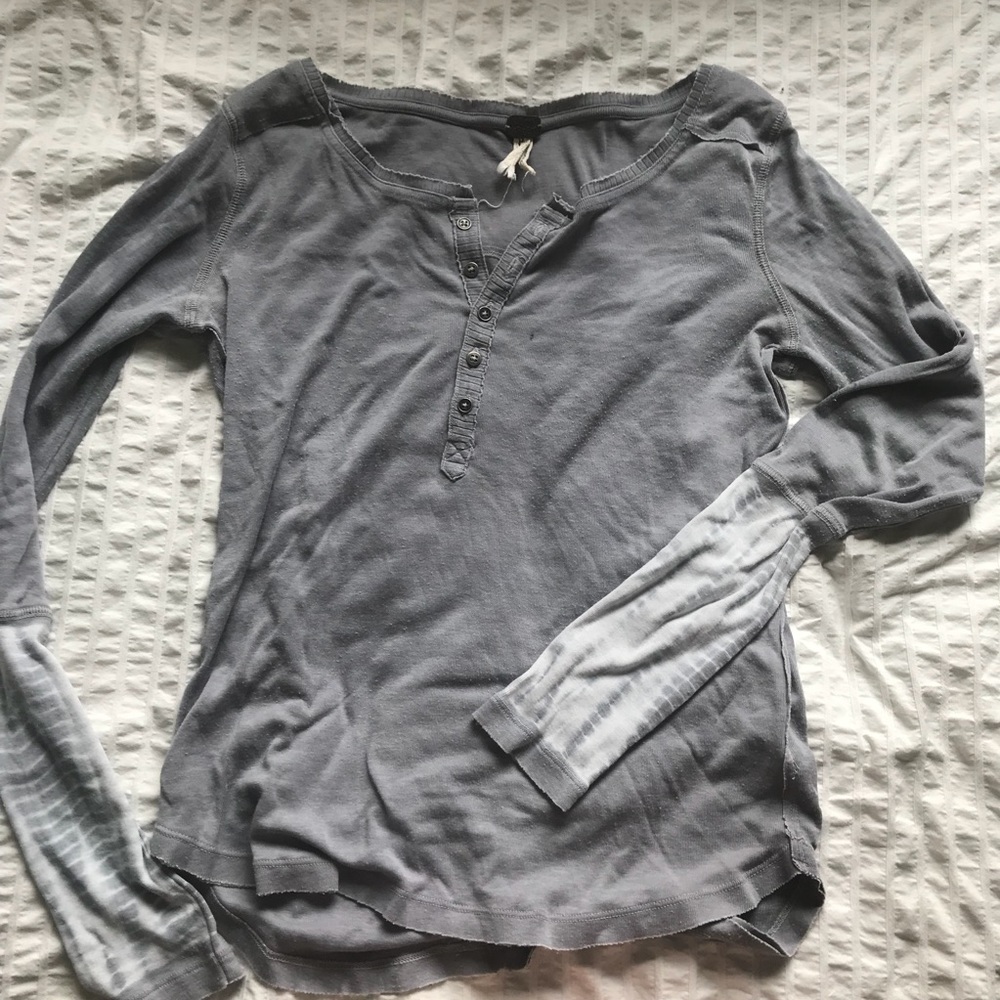 Free People Henley-Style Tee
